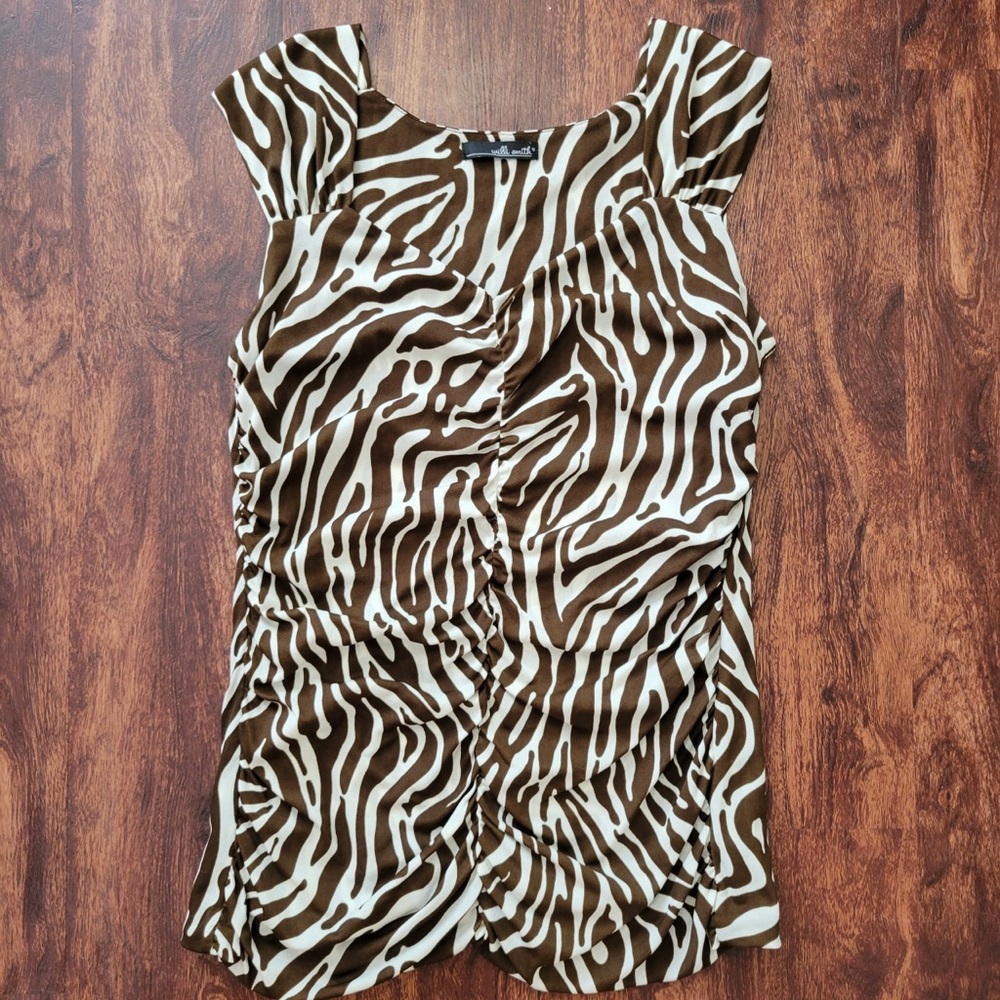 Willi Smith Zebra Print Top